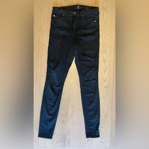 7 for all Mankind | the High Waist Skinny | Black size 29
